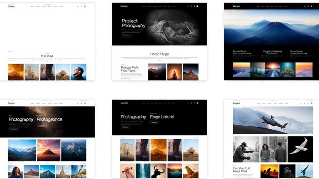 Varietà di layout per portfolio fotografici